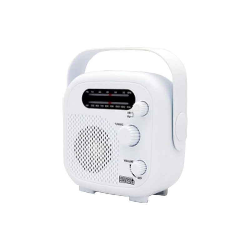 Yazawa Corporation SHR02WH Shower Radio
