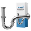 kör4u Universal Sink Siphon Drain Fitting with Odour Trap Including