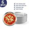 Axigundaone 6 Pcs Stainless Steel Pizza Pans 8 Inch, Non-Stick