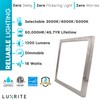 LUXRITE 9 Inch Square LED Flush Mount Ceiling Light, 18W,
