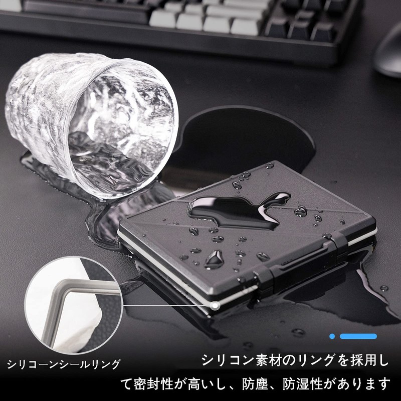 JJC 2.5" SSD Hard Drive Storage Case, Holds 2 2.5"