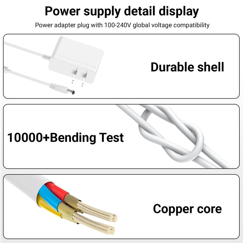 Power Adapter Compatible with Brother AD24ESAW Label Makers PT-D210 PTD