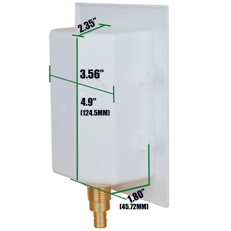WHK Ice Maker Outlet Box Valve with PEX 1/2" Inlet,Ice