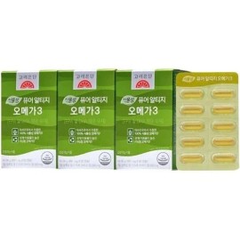 Goryeo Eundan Korea Eundan Vegetable Pure Altige rTG Omega3 60 Capsules / 고려은단 식물성 퓨어 알티지 rTG 오메가3 60캡슐 X 3개 (6개...