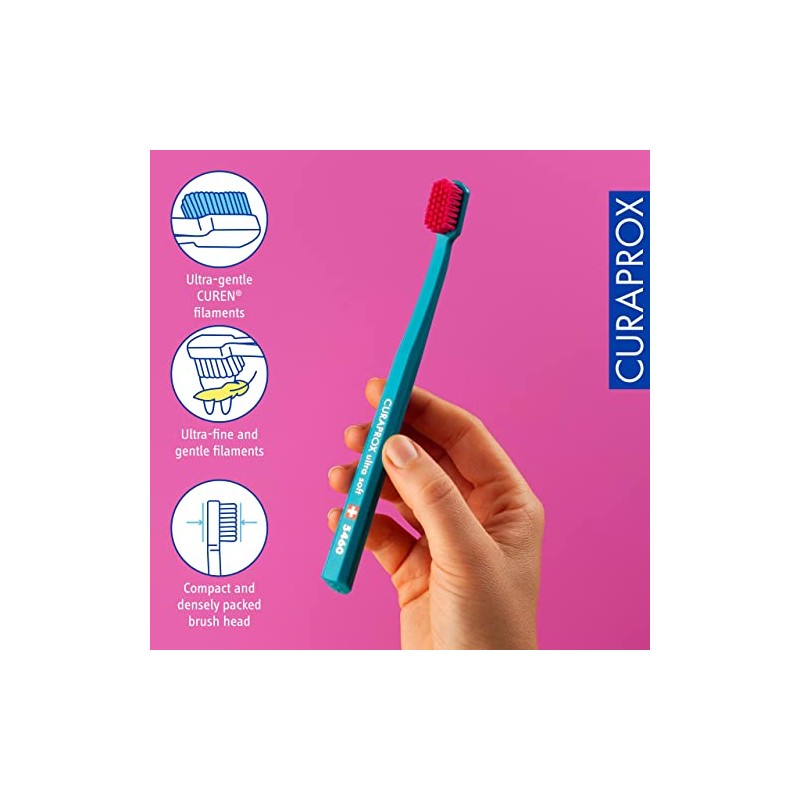 Curaprox CS 5460 - Juego de 3 cepillos de dientes