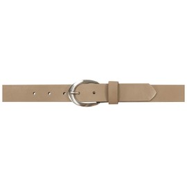 fashionchimp Basic Women's Belt Made of 100% Genuine Leather, Shiny Belt Clasp, Width Approx. 2.8 cm, Made in Germany, Taupe-althea