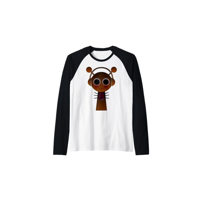 Horror Oren from Sprunki! Raglan Baseball Tee