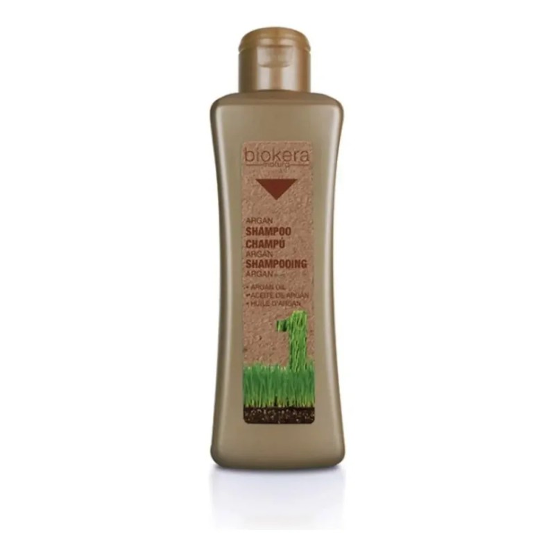 Salerm Biokera Shampoo Argan 1lt Ideal Cabellos Dañados