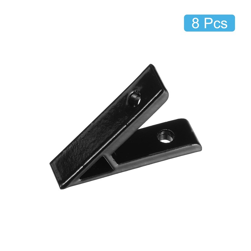 sourcing map 8Pcs 45 Degree Angle Aluminum Profile Corner Brackets,