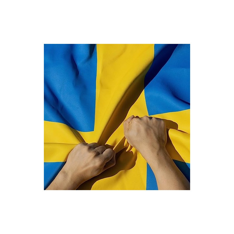 Anley Rip-Proof Double Sided 3-Ply Sweden Flag 3x5 Foot -