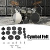 23Pcs Cymbal Felts Sets Stent Tube Clutch Wing Nuts Washer