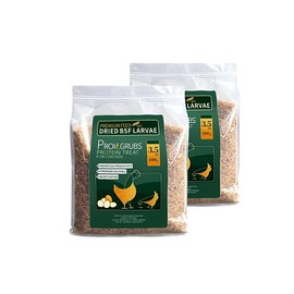 PROILGRUBS 3.5oz/7oz/10.5oz/14oz/2 LBS Dried Black Soldier Fly Larvae Chicken Treats- Non-GMO-Dried Grubs For Chickens.Feed for Laying Hens,Ducks,Reptiles - Specification: 7 oz