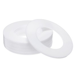 PATIKIL Flat Washers, 10 Pcs 102mm OD 57mm ID 3mm Thickness DN50 PTFE Seal Washers Flange Gasket Sealing Gasket for Faucet Pipe Water Hose
