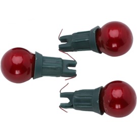 Christmas Concepts® Pack of 3 Dark Red Push in Spare Bulbs - 5v 0.65w 0.13a - Replacement Bulbs