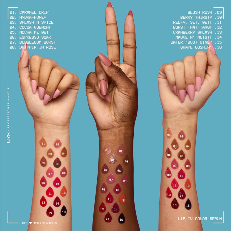 NYX Professional Makeup, Lip IV Tinta para Labios Hidratante con