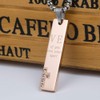 Wolentty His and Hers Couple Necklace Stainless Steel Distance Couples