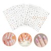 Outanaya 5sheets Flower Nail Art Stickers for Easy DIY Manicure