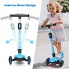 TONBUX Kids Scooter, Light Up 3 Wheel Kick Scooters for