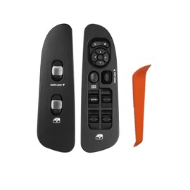 Master Power Window Switch & Bezel Set for 2002-2010 Dodge Ram 1500/2500/3500,2001-2003 Dodge Durango,2001-2004 Dodge Dakota,2005-2009 Dodge Sprinter 2500/3500(Black)