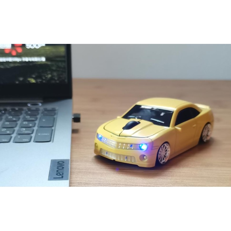SDGSQHA Wireless Car Mouse - 2.4GHz Wireless, Cool Car Shape,