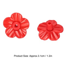 30 Sets Hummingbird Feeders Replacement Flowers Plastic Feeding Ports Replacement Flowers for Outdoors Bird Feeding Ports