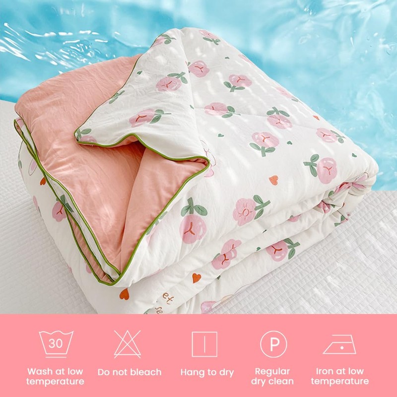 FANSU Quilted Bedspreads Single Double Super King Bed Size, Reversible