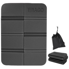 Sauna Mat, Folding 8-fold, Leisure Sheet, Cushion Mat, Compact, Seat Cushion, Butt Mat, Sauna Sheet, Lightweight, Waterproof, Easy to Carry, Picnic, Mountain Climbing, Sports Festival, Barbecue, Bath, Outdoors, Storage Bag Included (Black)