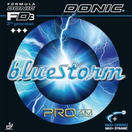 Donic Bluestorm Pro AM Table Tennis Rubber (2.0mm, Red)