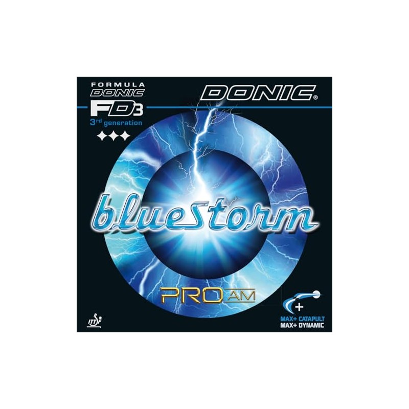 Donic Bluestorm Pro AM Table Tennis Rubber (2.0mm, Red)