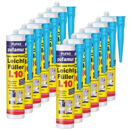 k?r4u 12x PUFAS Pufamur Fugen und Fl?chen Leichtfller L10 310ml, inklusive k?r4u Tlle (12)