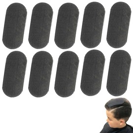 LKCCTK 10 Piece Set of 10 Velcro Bangs Clips, Non-marking for Cleansing, Makeup, Fixing, Hair Accessories, Black