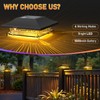 Viewsun 12 Pack Solar Post Cap Lights, Outdoor Fence Solar
