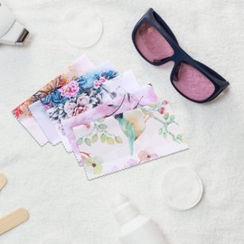 iplusmile 10pcs Microfiber Eyeglass Cleaning Cloths Soft and Safe Wipes for Glasses Screens Jewelry and Delicate Non-abrasive Reusable and Lint Cleaning