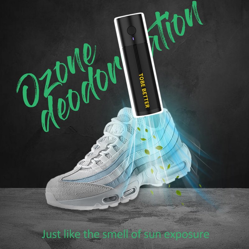 DUNGGLE Shoe Deodorizer Rechargeable Ozone Tech Eliminates Odors in All