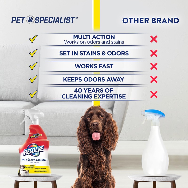 Resolve Pet Specialist Urine Destroyer Spray – Pet Stain &