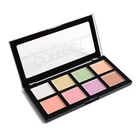 BYS Women's 8-Color Corrector, Concealer and Contour Palette Cream for All Skin Types and Complexion