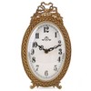 NIKKY HOME Gold Table Clock Silent Non-Ticking, Small Shelf Desk