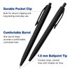 100 Pack Retractable Ballpoint Pens Bulk, Black Ink Pens, 1.0mm
