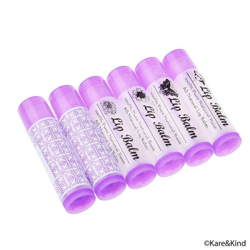 Kare & Kind Lip Balm Container Tubes - 50 Pack