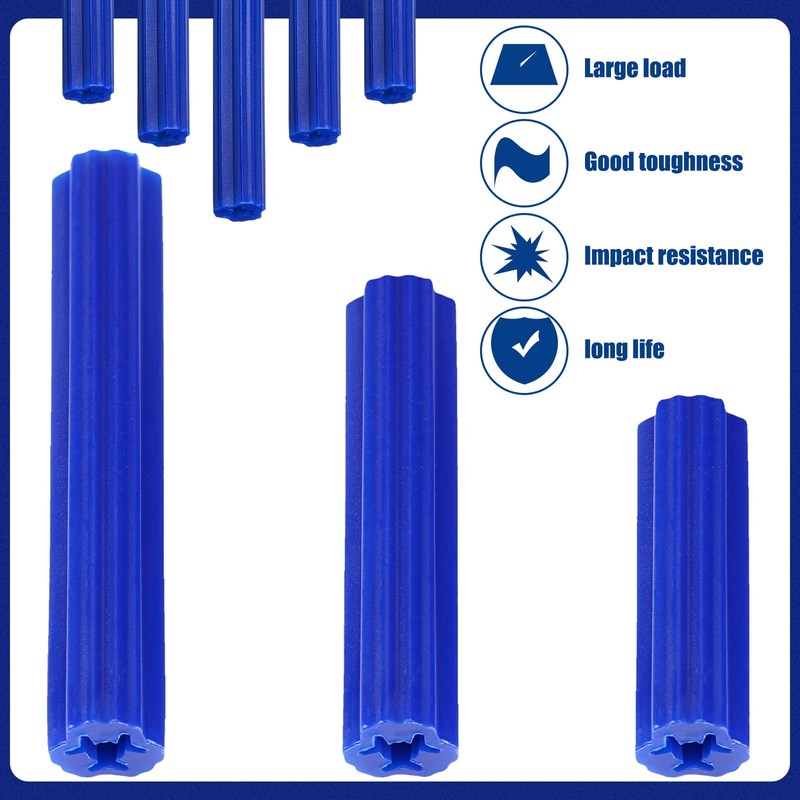 Lineshading 200 Pcs 5/16" Hole Screw Expanding Plastic Screw Anchors