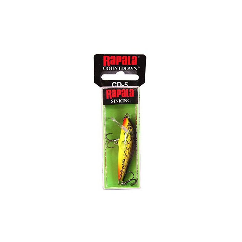Countdown Lure, 2", 3/16 oz, Fire Minnow, Sinking