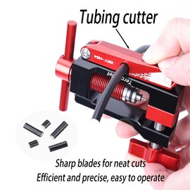 Bike Hydraulic Hose Cutter, Needle Driver & 8pcs Brass Olives Kit - Clean Cuts & Secure Connections,All-in-One Solution for Line Cutter & Hydraulic Hose Fitting Insert