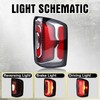 SAOKNCE LED Tail Light Assembly Rear Lamps for 2016-2018 GMC