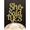 She Said Yes - Decoración para tartas