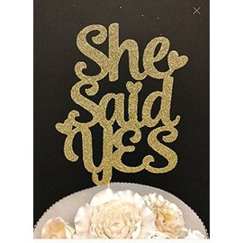 She Said Yes - Decoración para tartas