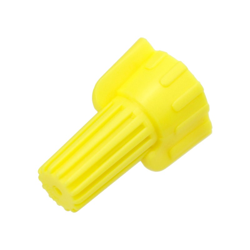 QWORK Yellow Winged Electrical Wire End Connectors Caps, 18-10 AWG,