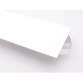White Opaque Plexiglass Acrylic Sheet - 1/8" Thick Cast (12" x 24")