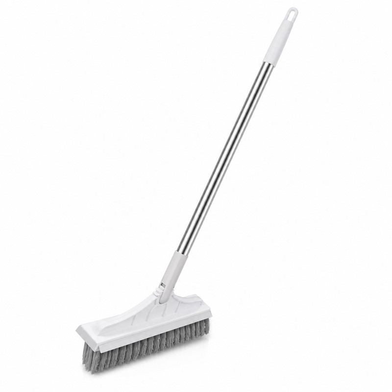 3-in-1 Cleaning Brush for Bathroom Floors and Tiles - Long