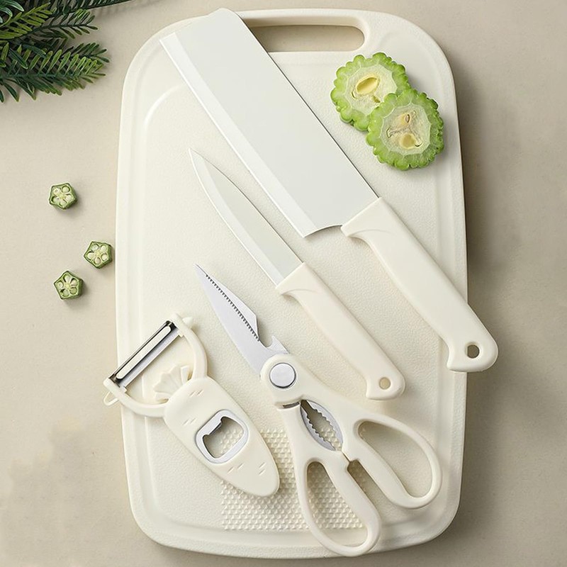 Cutting Board and Knife Set, 5 In1 Travel Cutting Board