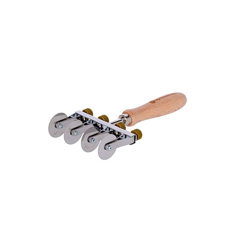 Cutting Roll for Fresh Pasta, 4 Smooth Blades Adjustable, Diameter